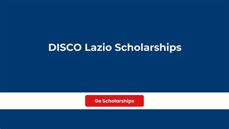 lazio disco scholarship universities